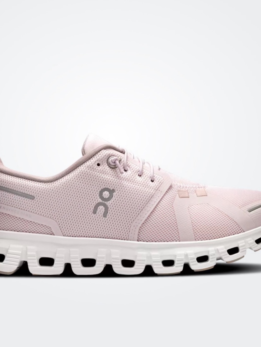 On Running Women's Cloud Running Shoes in Light Pink and White